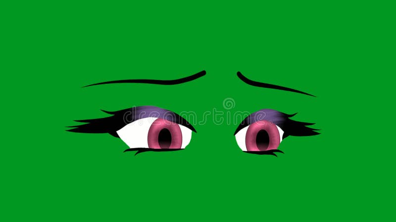 Cartoon face High Quality green screen 4k bacground royalty free illustration