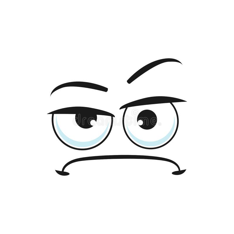 Cartoon Face, Suspecting Emoji, Suspect Feelings Stock Vector ...