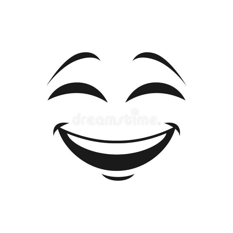 Premium Vector  Laughing face expression funny doodle positive emotion