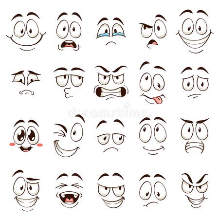 Emotions Cartoon Facial Expressions Stock Illustrations – 5,515 ...