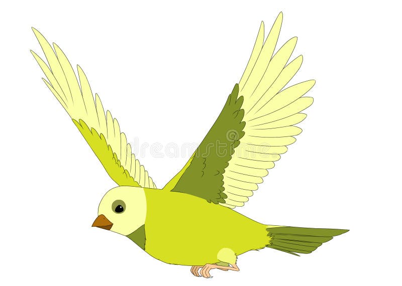 Cartoon Fairy Tale Animal Character - Flying Cuckoo Bird - Illustration for  Children Stock Illustration - Illustration of wildlife, nature: 131762853