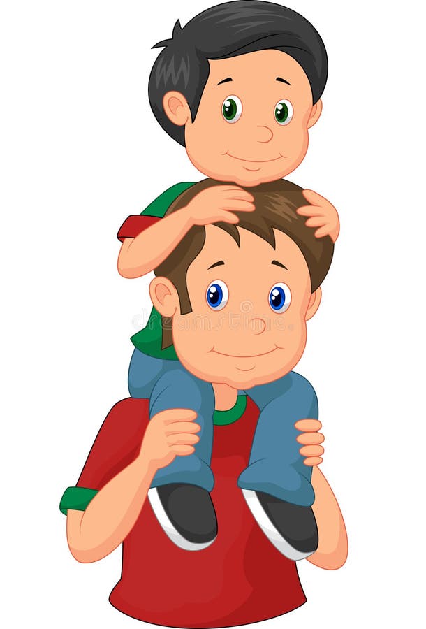 Double Meaning of Piggyback Ride Stock Vector - Illustration of cute,  lovely: 29957273