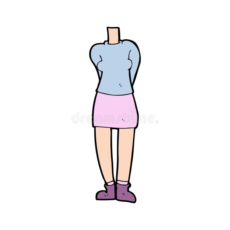 cartoon female body (mix and match cartoons or add own photos)