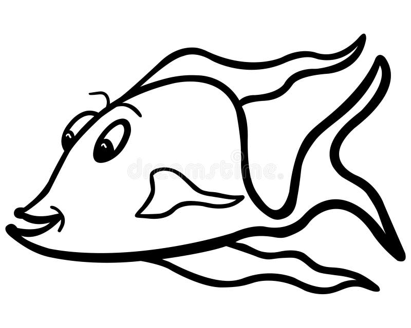 Fish Line Art Free Stock Photo - Public Domain Pictures