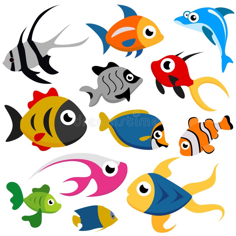 Cartoon fish vector stock vector. Illustration of fantasy - 8832353