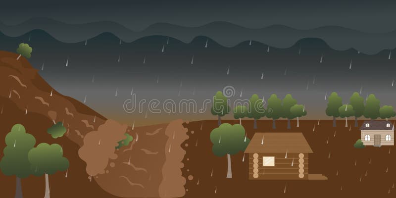 Cartoon Flood Disaster of House at Rainwater Forest. Stock Vector - Illustration of tree, flooded: 130901284 Cartoon Flood Disaster of House at Rainwater Forest. Stock Vector - Illustration of tree, flooded: 130901284