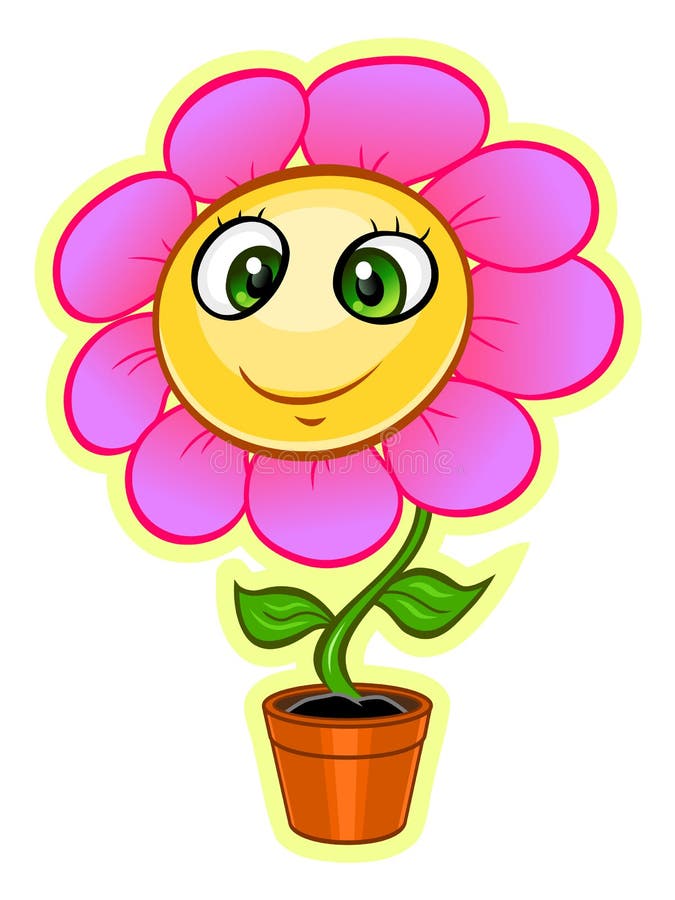  Cartoon  flower  stock vector Illustration of cute  vector 