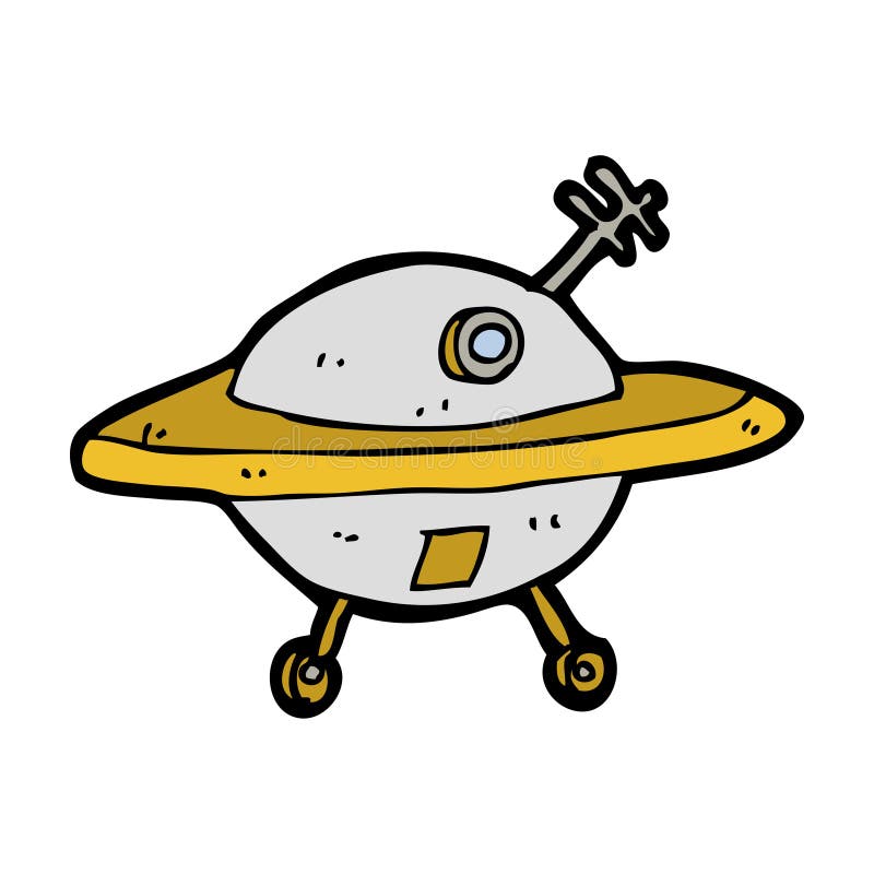 cartoon flying saucer