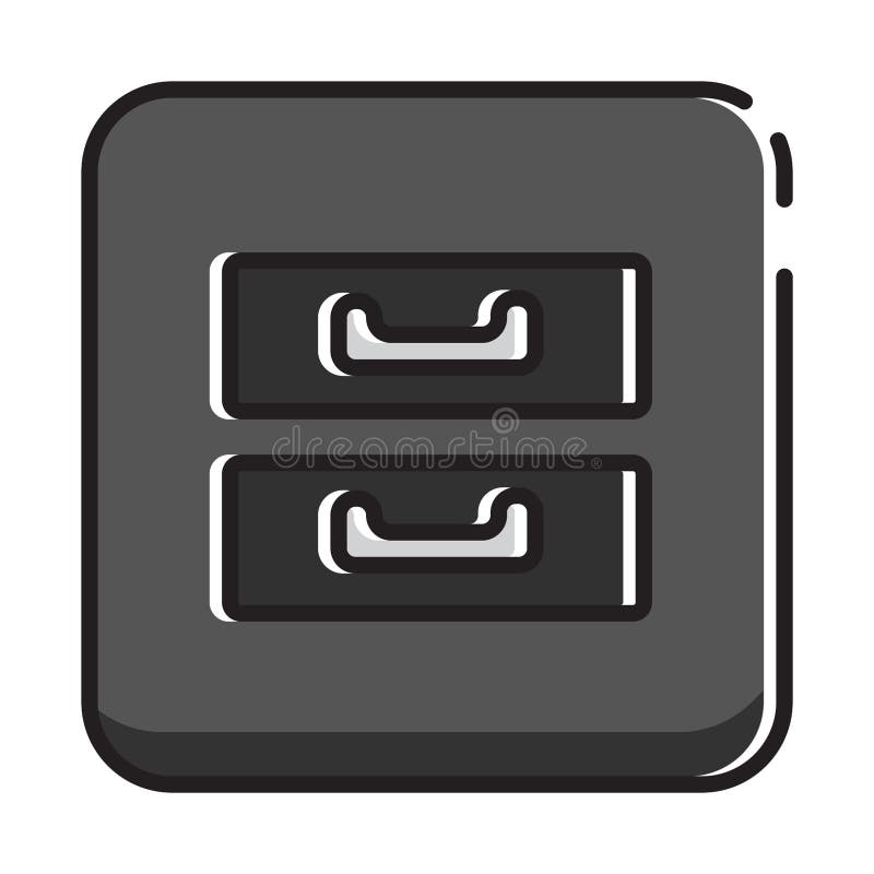 Cartoon folder vector illustration