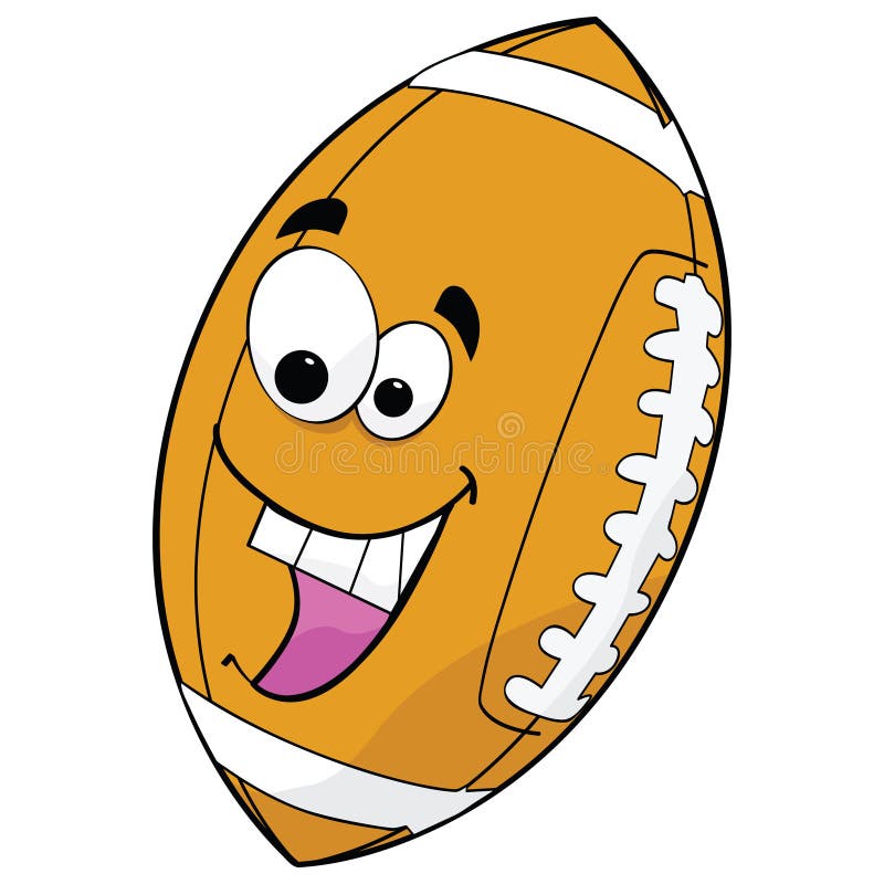 Cartoon football stock vector. Illustration of sport 15232797