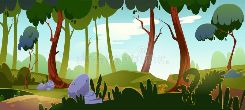 Cartoon Forest Background, Nature Park Landscape Stock Vector - Illustration of environment, bush: 201558046 Cartoon Forest Background, Nature Park Landscape Stock Vector - Illustration of environment, bush: 201558046