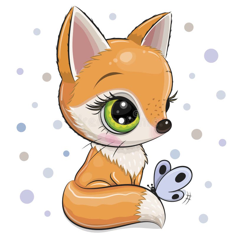 foxes drawing cute