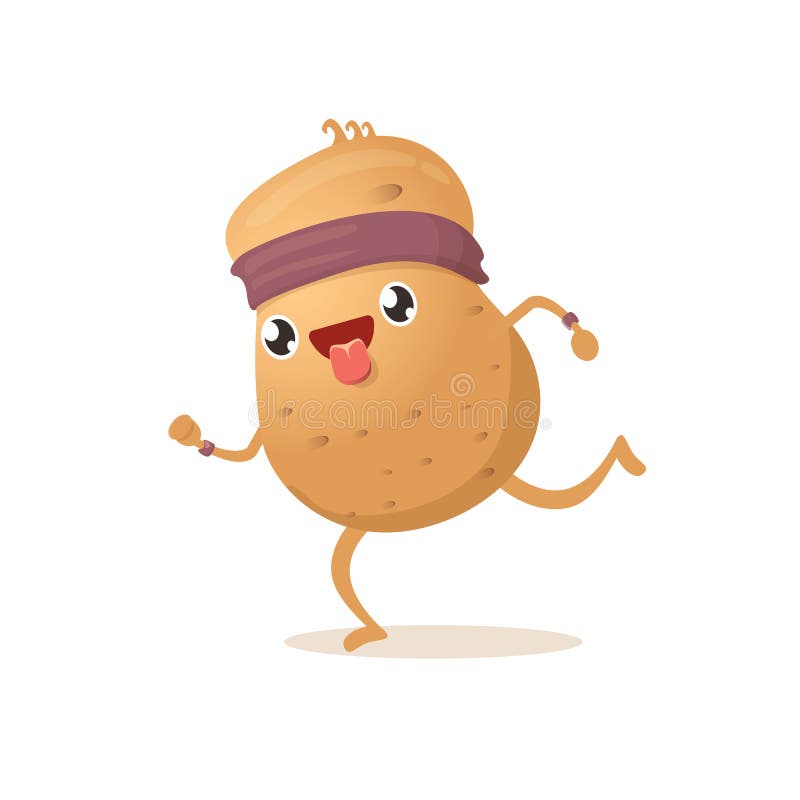 Cute Potato Vegetable Cartoon Illustration Stock Vector - Illustration of  food, vector: 30449340