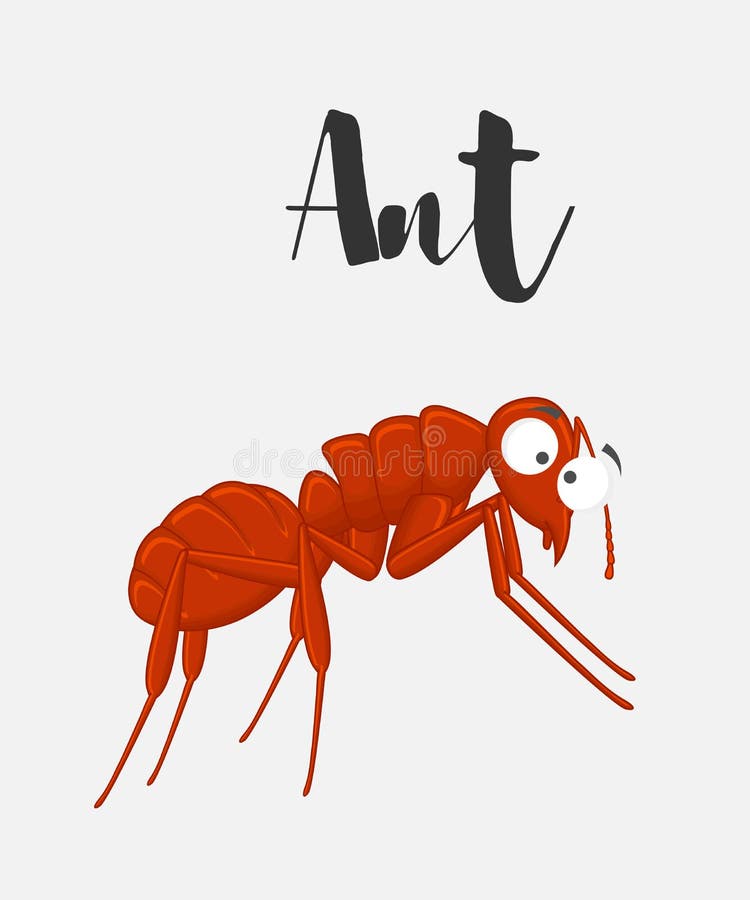 Cartoon Funny Ant royalty free illustration