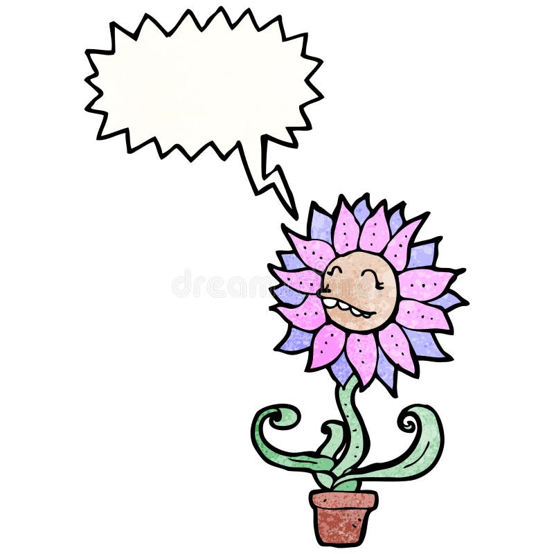 Cartoon funny flower stock vector. Illustration of flower 38039084