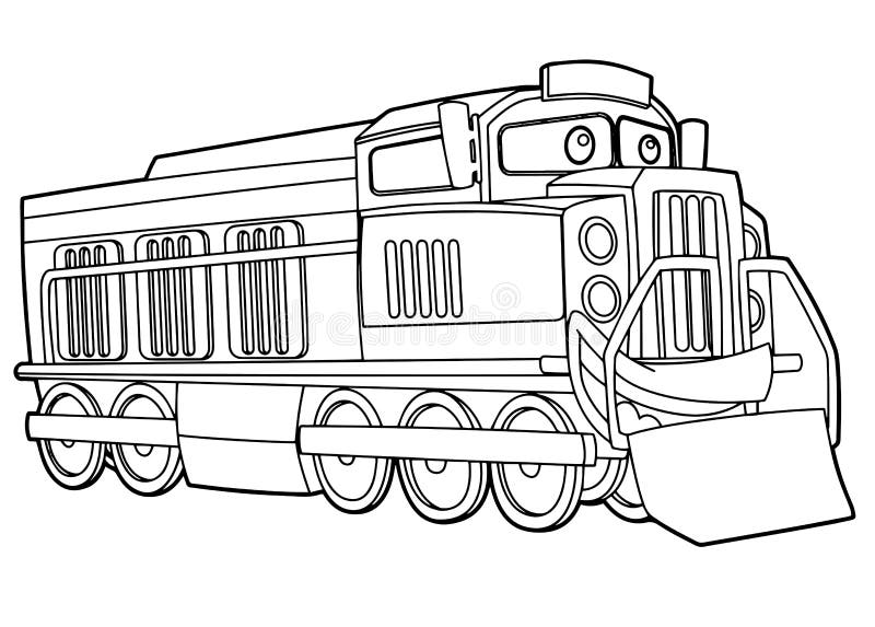 freight trains coloring pages