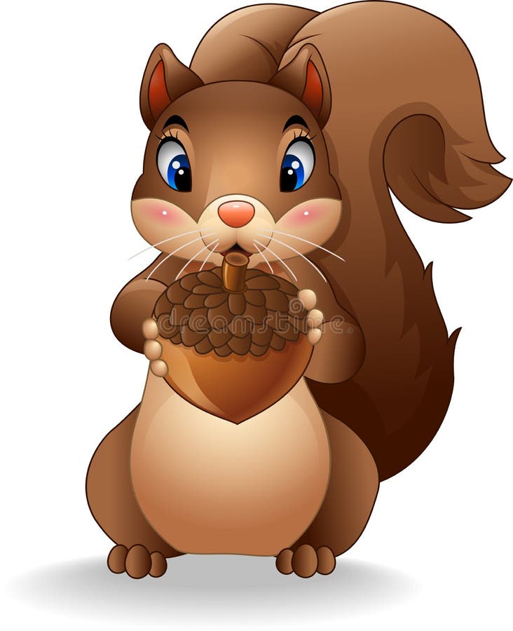 Top 150+ Squirrel with nuts cartoon