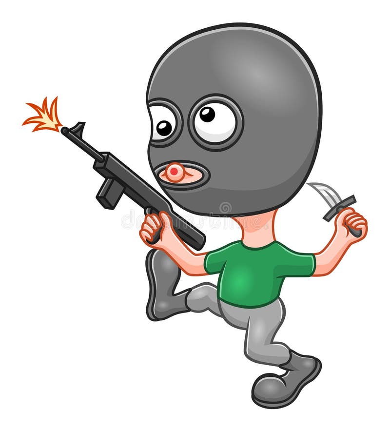 Cartoon funny terrorist stock vector. Illustration of silly - 101547547 Cartoon funny terrorist stock vector. Illustration of silly - 101547547