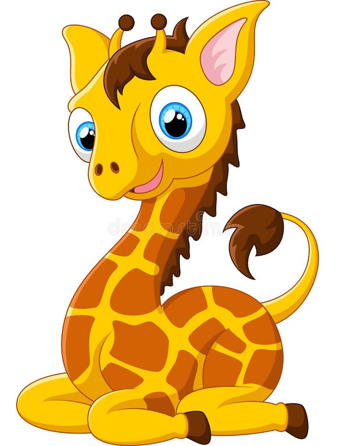 Cartoon Giraffe Sitting Illustration Stock Vector - Illustration of neck, yellow: 59493761 Cartoon Giraffe Sitting Illustration Stock Vector - Illustration of neck, yellow: 59493761
