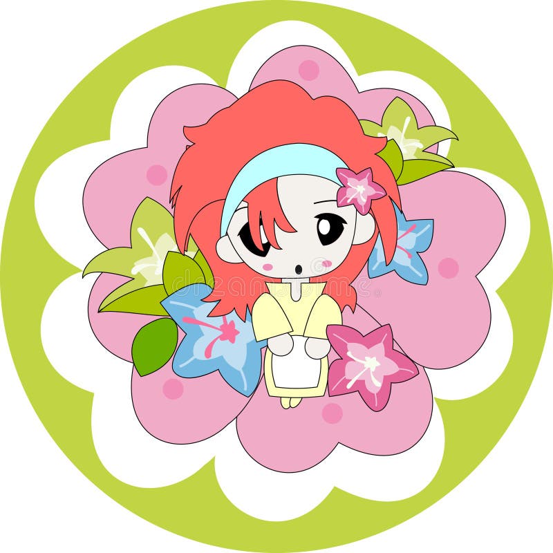 Cartoon Girl royalty free illustration