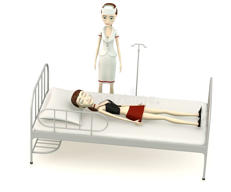 Cartoon Girl on Hospital Bed with Nurse Stock Illustration - Illustration of cartoon, dead: 29447141 Cartoon Girl on Hospital Bed with Nurse Stock Illustration - Illustration of cartoon, dead: 29447141