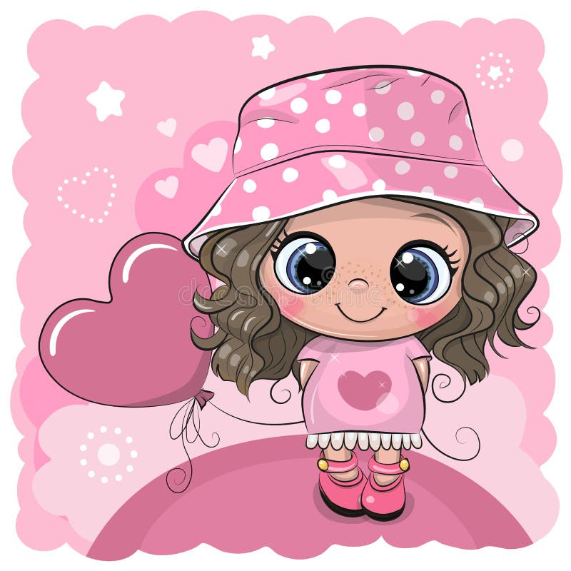 Cartoon Girl with Pink Balloon Stock Vector - Illustration of backgrounds, childhood: 152256859 Cartoon Girl with Pink Balloon Stock Vector - Illustration of backgrounds, childhood: 152256859