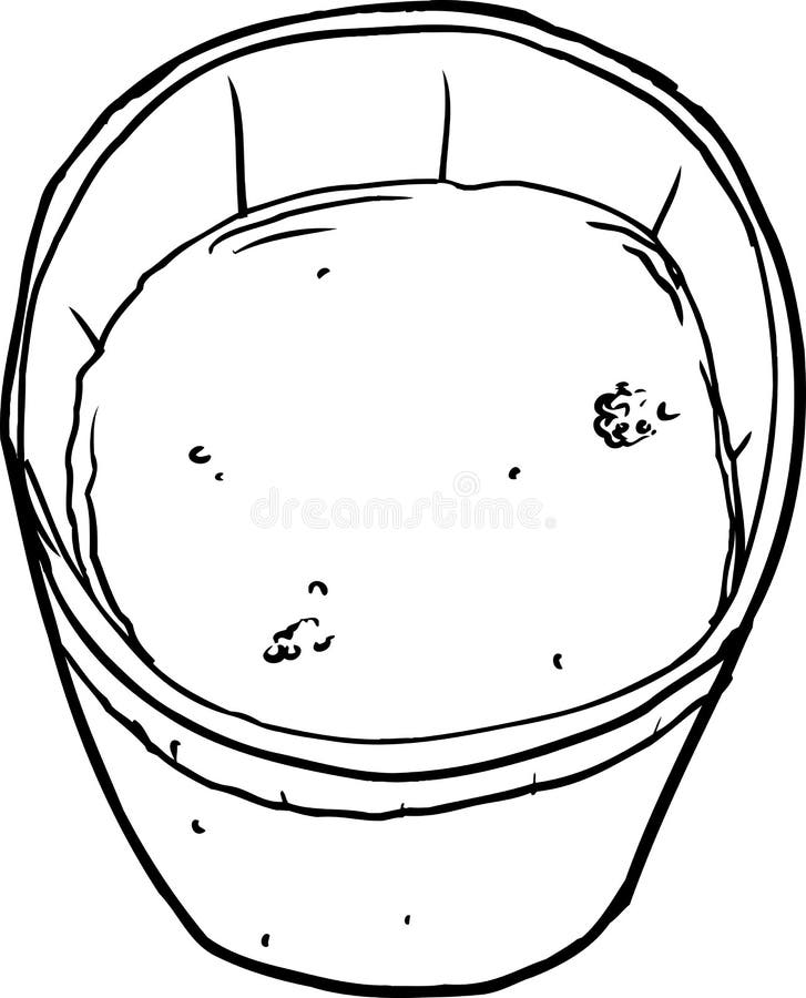 Cartoon Glass Drink Outline Stock Illustration Illustration of single