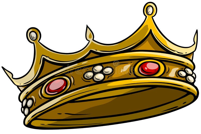 Cartoon Golden Royal King Crown Vector Stock Vector - Illustration of  precious, queen: 153574797