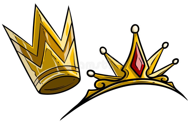 Cartoon style of king and queen Royalty Free Vector Image