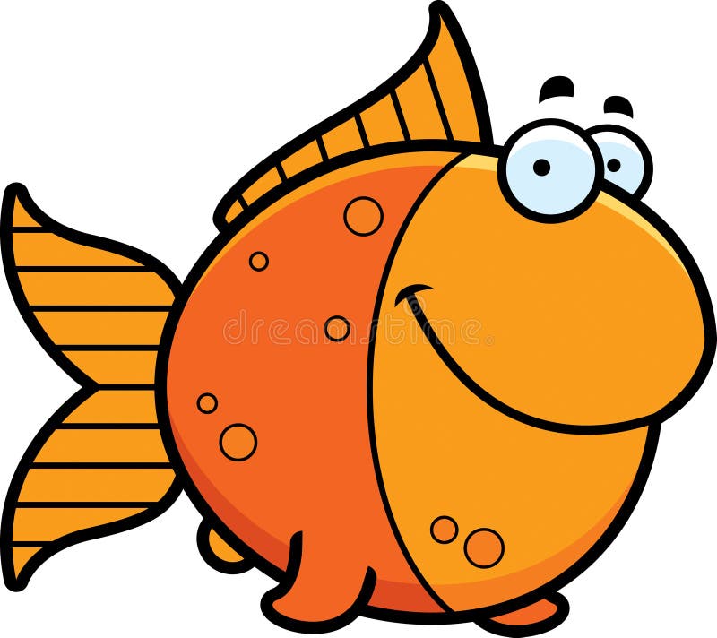 Download Cartoon Goldfish Smiling stock vector. Image of fish ...