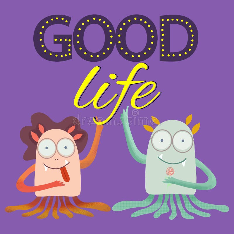 Cartoon Good Life Cute Monsters for Decoration Design. Cartoon Background. Typography Design. Happy Face Symbol Stock Illustration - Illustration of animal, little: 155056158 Cartoon Good Life Cute Monsters for Decoration Design. Cartoon Background. Typography Design. Happy Face Symbol Stock Illustration - Illustration of animal, little: 155056158