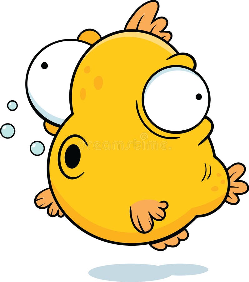 Cartoon Google Eyed Fish stock vector. Illustration of clip - 79929725