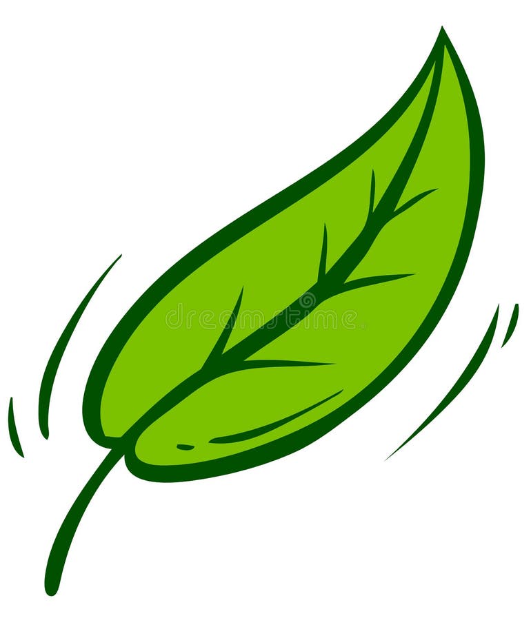 Cartoon Green Leaf with Branch Vector Icon Stock Vector - Illustration of  single, condensation: 148440453