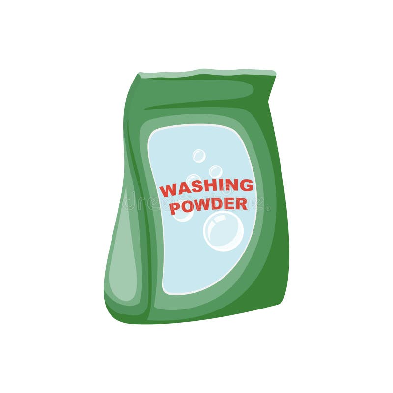 Washing Powder And Measuring Cup Flat Icon Detergent Red Icons In