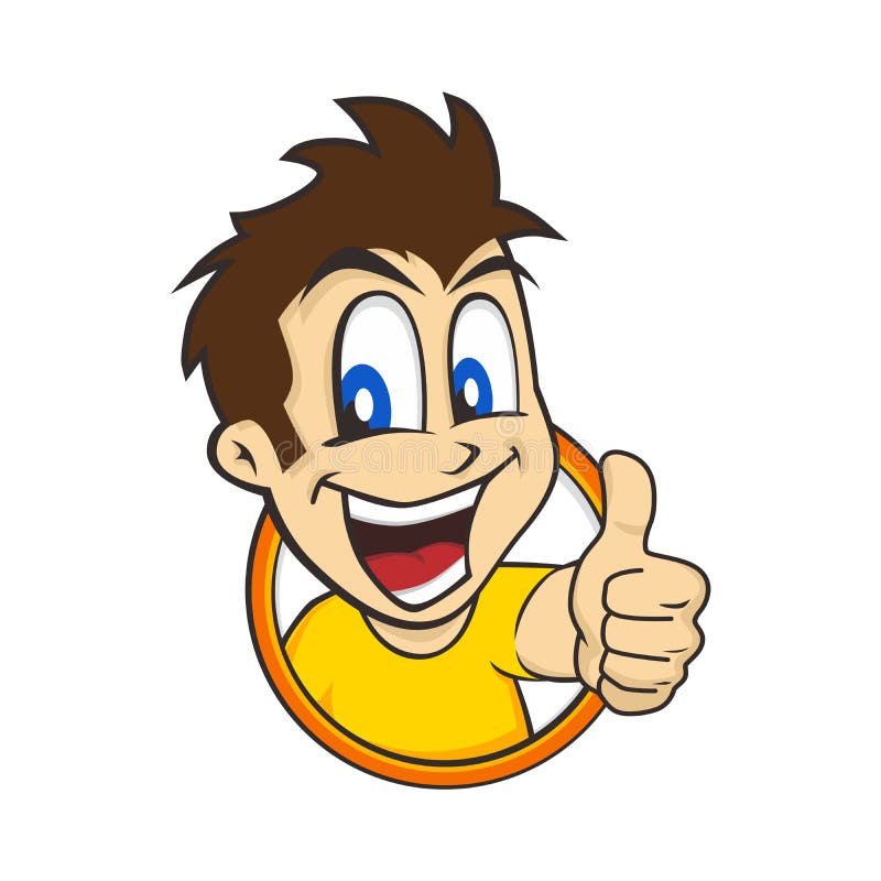 Cartoon guy thumbs up stock vector. Illustration of hyper - 61138546 Cartoon guy thumbs up stock vector. Illustration of hyper - 61138546