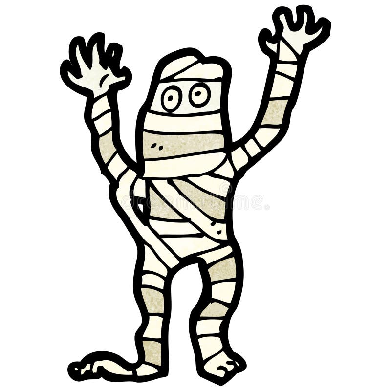 cartoon halloween mummy