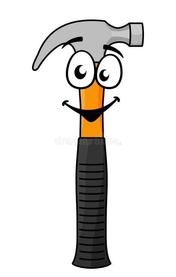 Cartoon hammer stock vector. Illustration of smiling 28196724
