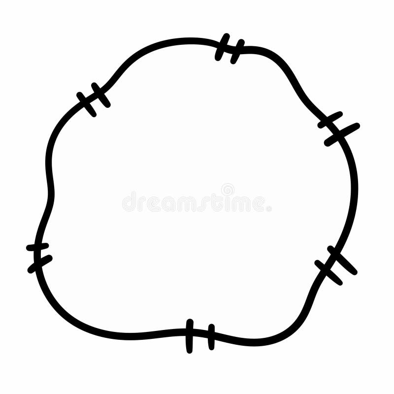 Cartoon hand drawn doodle of textbox stock illustration