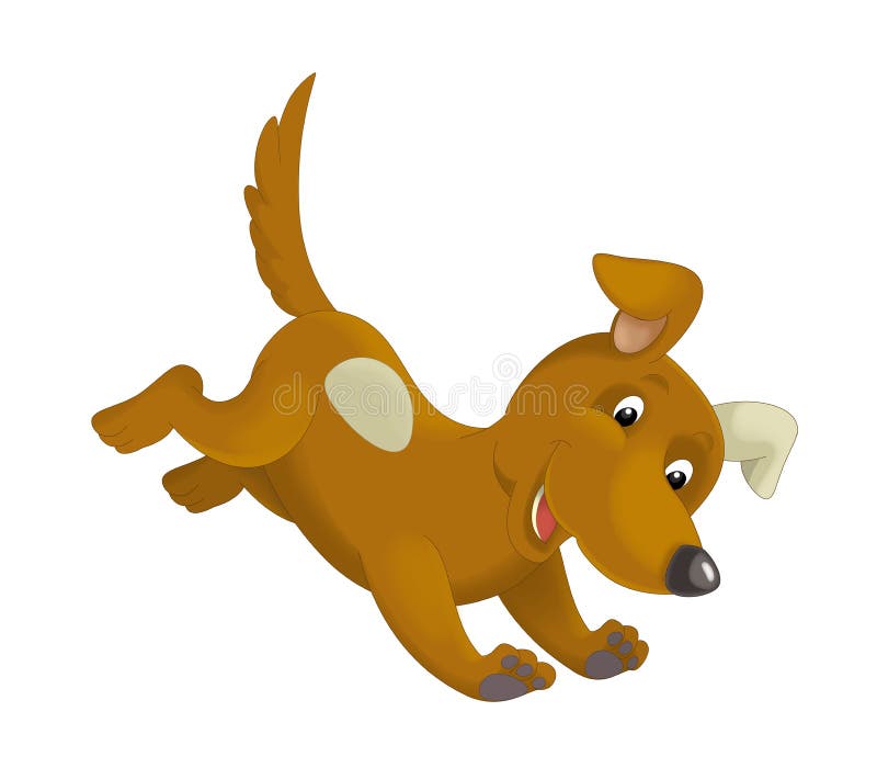 Cartoon Happy Dog Running and Jumping Stock Illustration - Illustration of clipart, children: 95617396 Cartoon Happy Dog Running and Jumping Stock Illustration - Illustration of clipart, children: 95617396