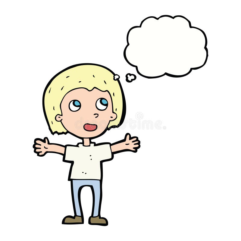 Cartoon Person Thought Bubble Stock Illustrations 2,722 Cartoon