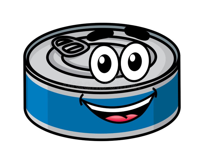 Cartoon Happy Tin Can Character Stock Vector Image 44817663