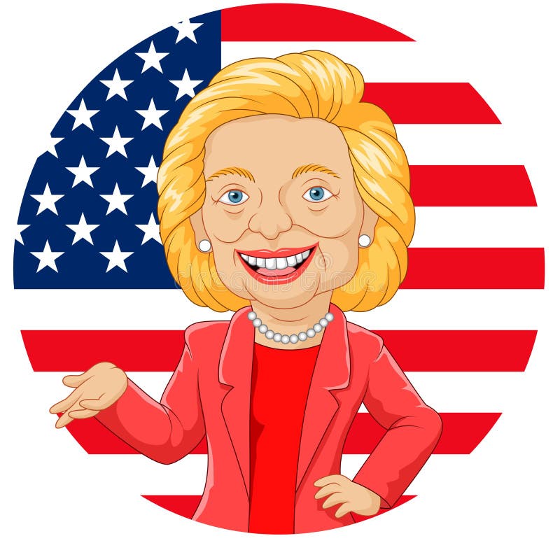 Cartoon Hillary Clinton Character Editorial Photography - Illustration