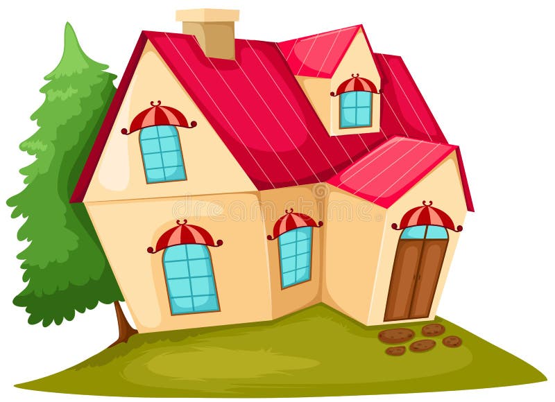 Cartoon house stock illustration Cartoon house stock illustration
