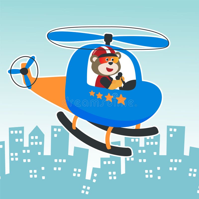 Cartoon Illustration of a Cute Bear on a Helicopter. Creative Vector Childish Background for Fabric, Textile, Nursery Wallpaper, Stock Vector - Illustration of nursery, cheerful: 221284617 Cartoon Illustration of a Cute Bear on a Helicopter. Creative Vector Childish Background for Fabric, Textile, Nursery Wallpaper, Stock Vector - Illustration of nursery, cheerful: 221284617