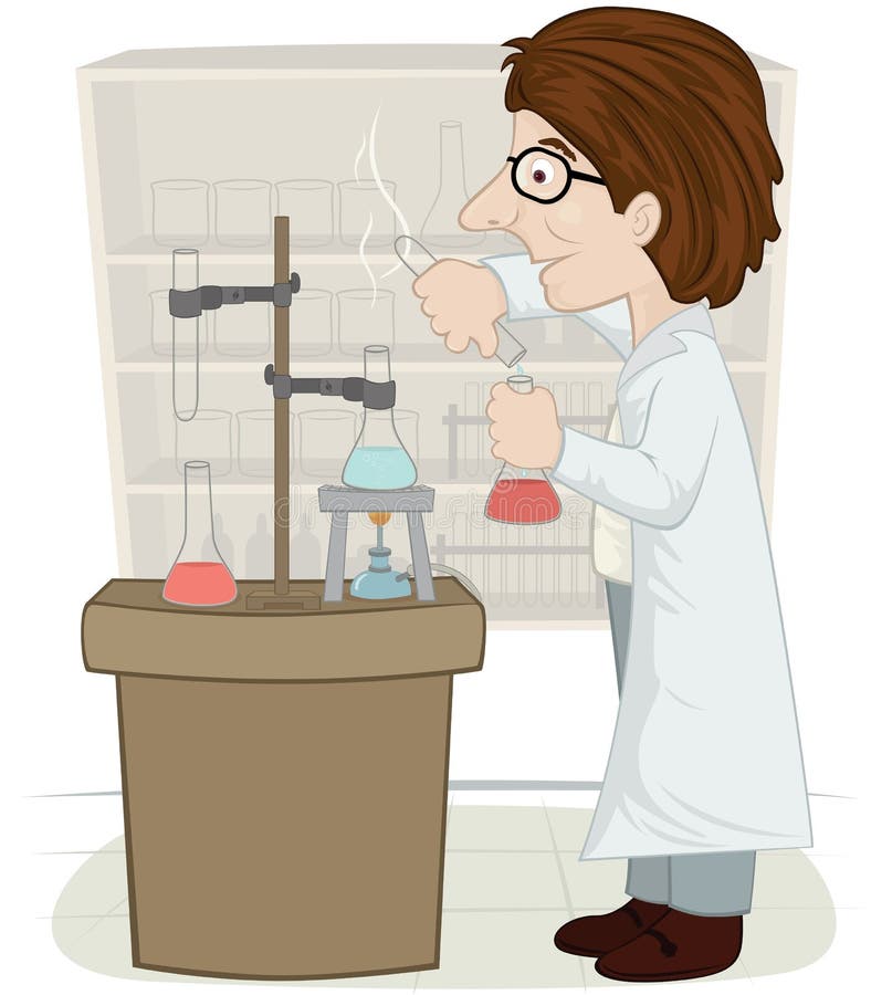 Scientist royalty free illustration