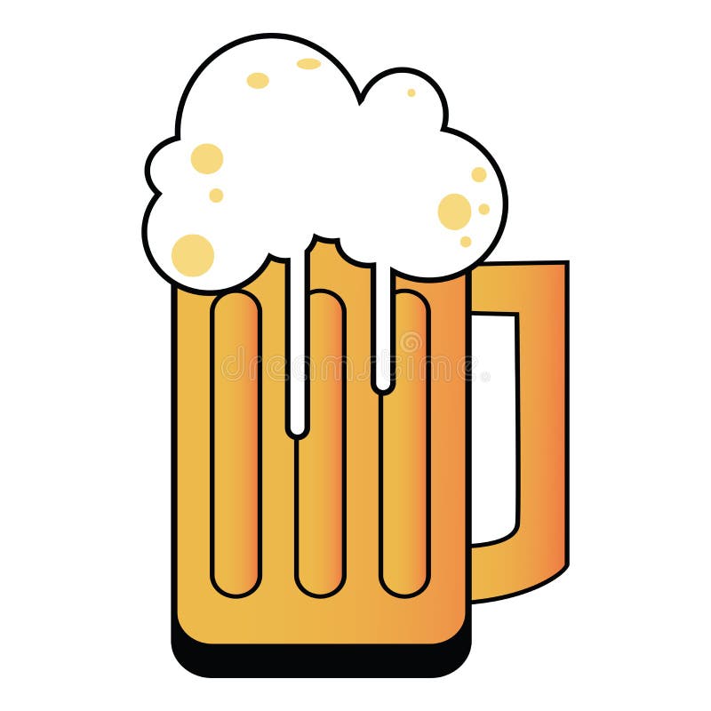 Cartoon Illustration Of A Tankard With Beer Stock Vector Image 20182441