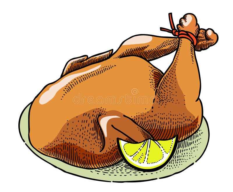 Cartoon Image of Cooked Turkey Stock Vector - Illustration of clod,  distressed: 92104353