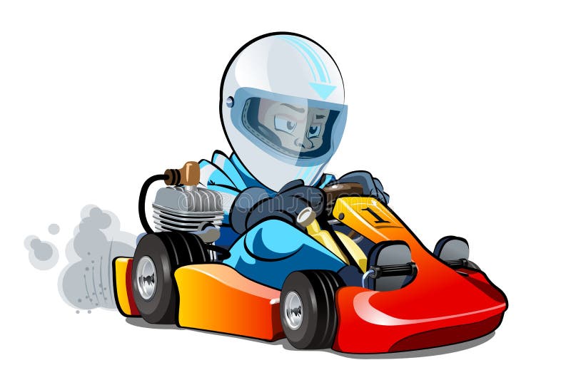 Kart race.ai Royalty Free Stock SVG Vector and Clip Art