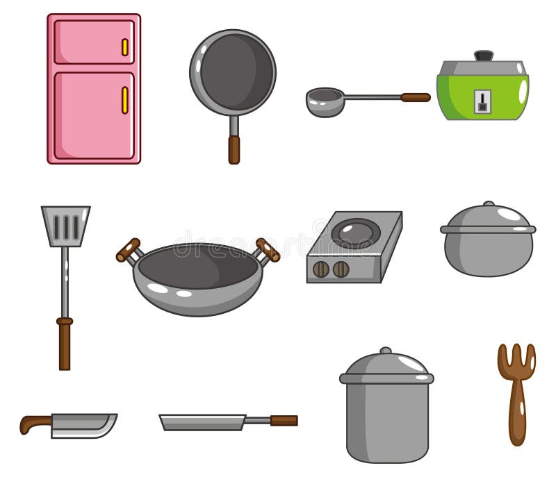 Kitchen Utensils. Sketch Cooking Equipment Stock Vector - Illustration of  drawing, icon: 165564503