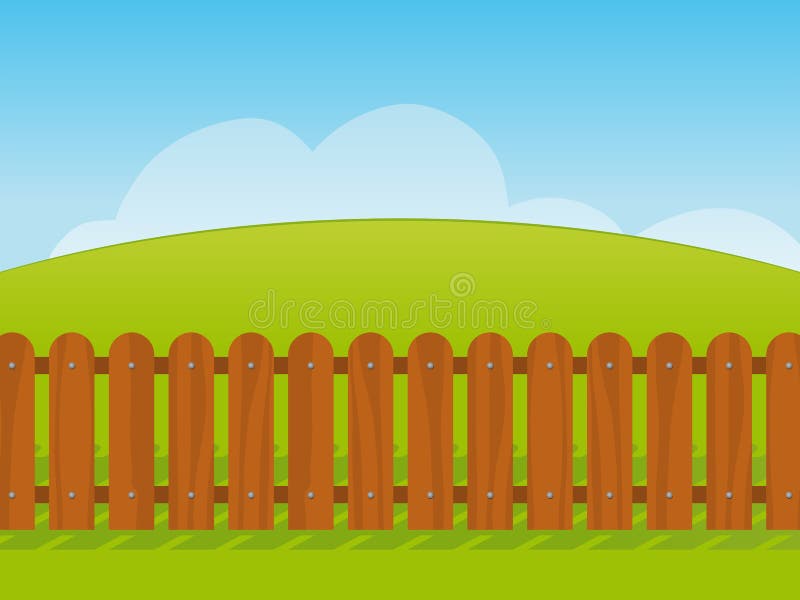 cartoon wooden fence